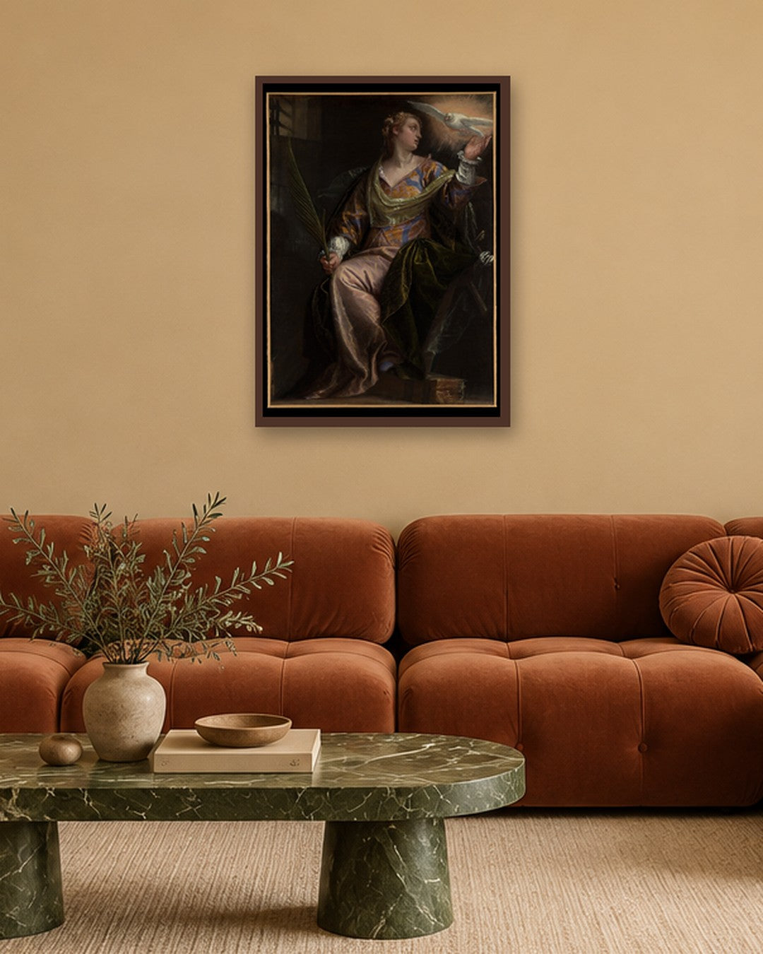 Renaissance Masters - Renaissance Masterpiece No. 118 - dark oak frame in a room