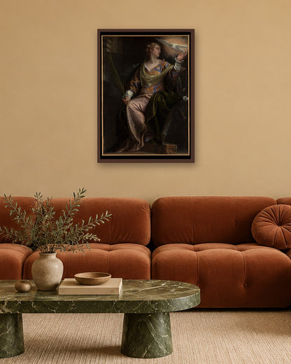 Renaissance Masters - Renaissance Masterpiece No. 118 - dark oak frame in a room