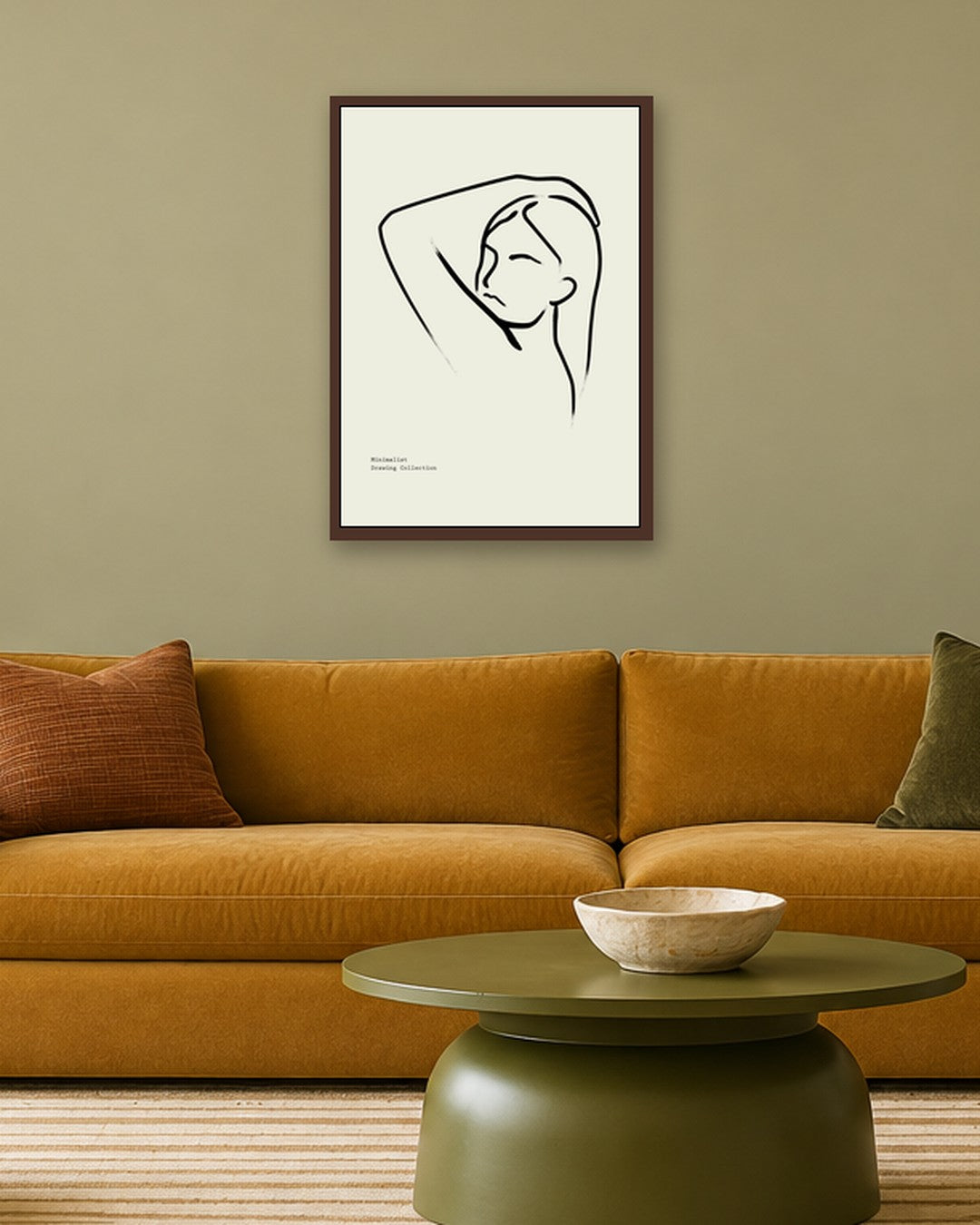 SENT Studio - Bohemian Poster No. 70 - dark oak frame in a room