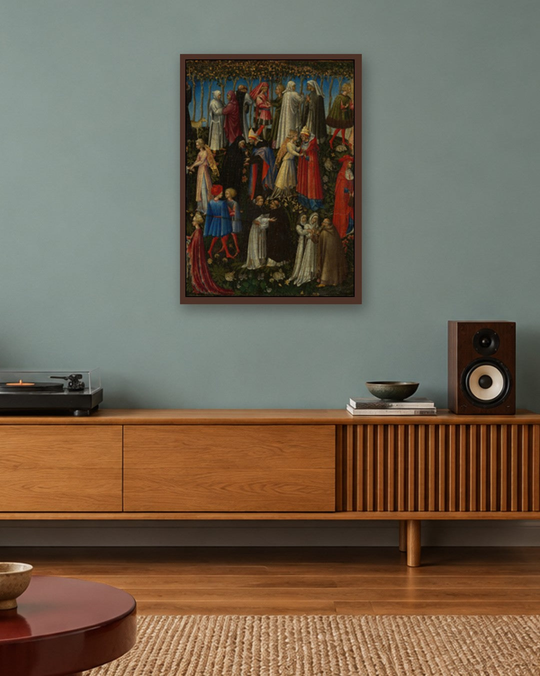 Renaissance Masters - Renaissance Masterpiece No. 398 - dark oak frame in a room