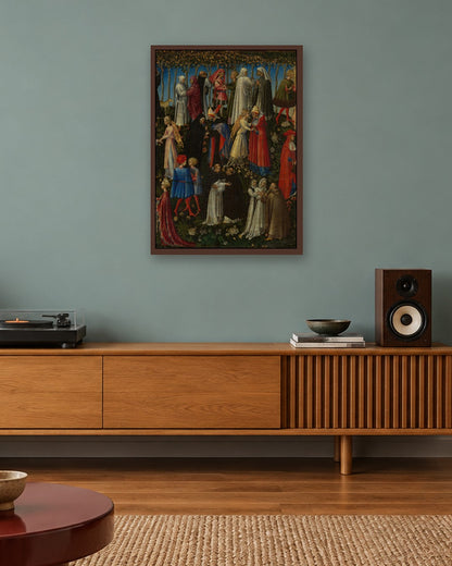 Renaissance Masters - Renaissance Masterpiece No. 398 - dark oak frame in a room
