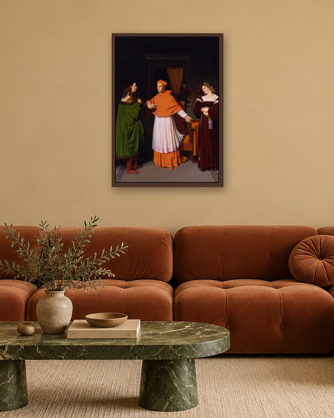 Renaissance Masters - Renaissance Masterpiece No. 77 - dark oak frame in a room