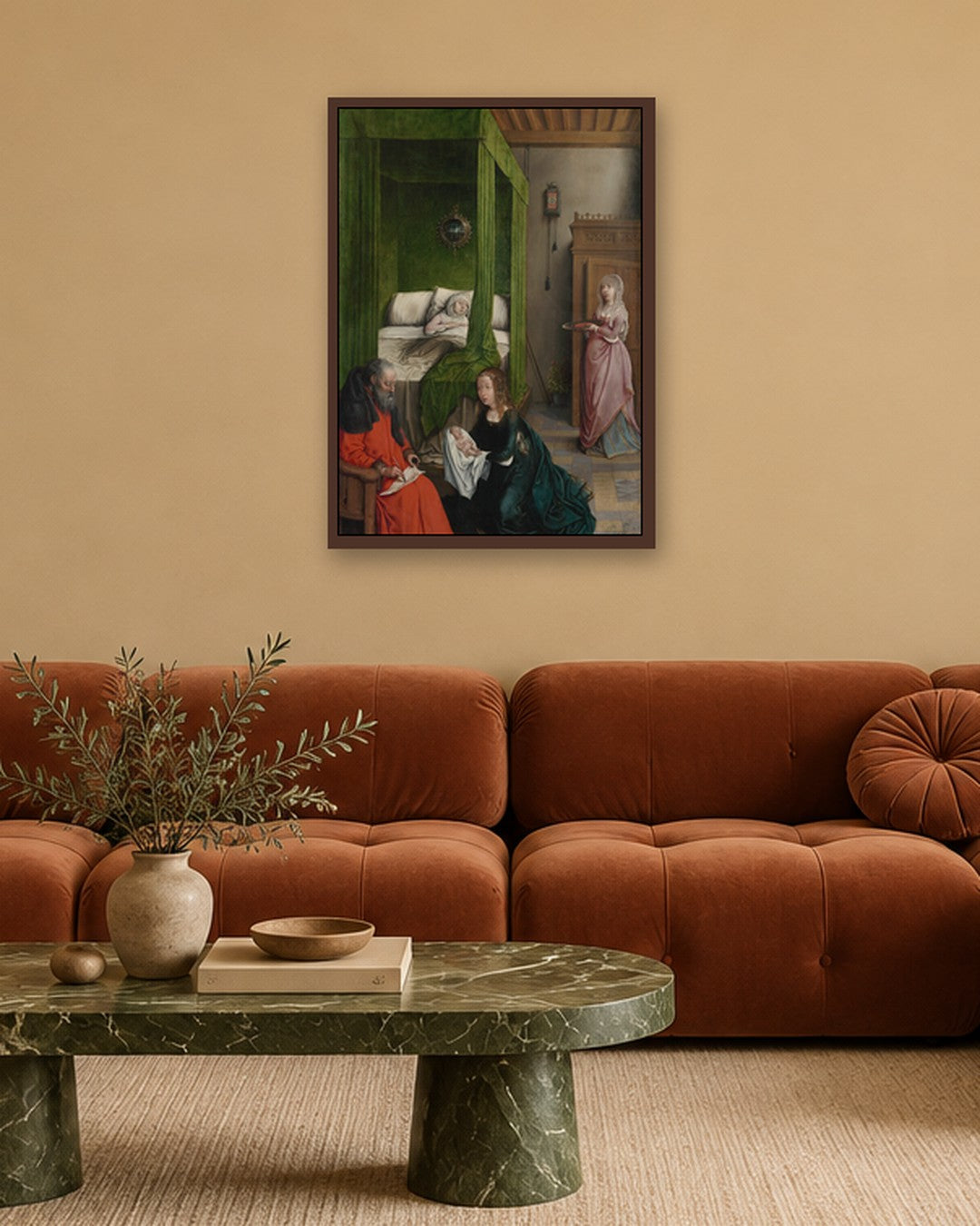 Renaissance Masters - Renaissance Masterpiece No. 107 - dark oak frame in a room