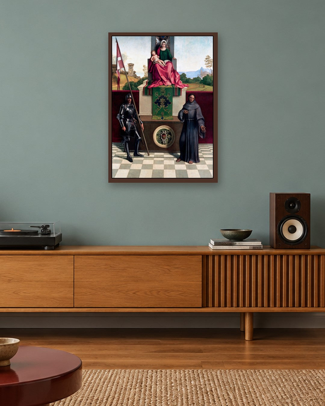 Renaissance Masters - Renaissance Masterpiece No. 280 - dark oak frame in a room