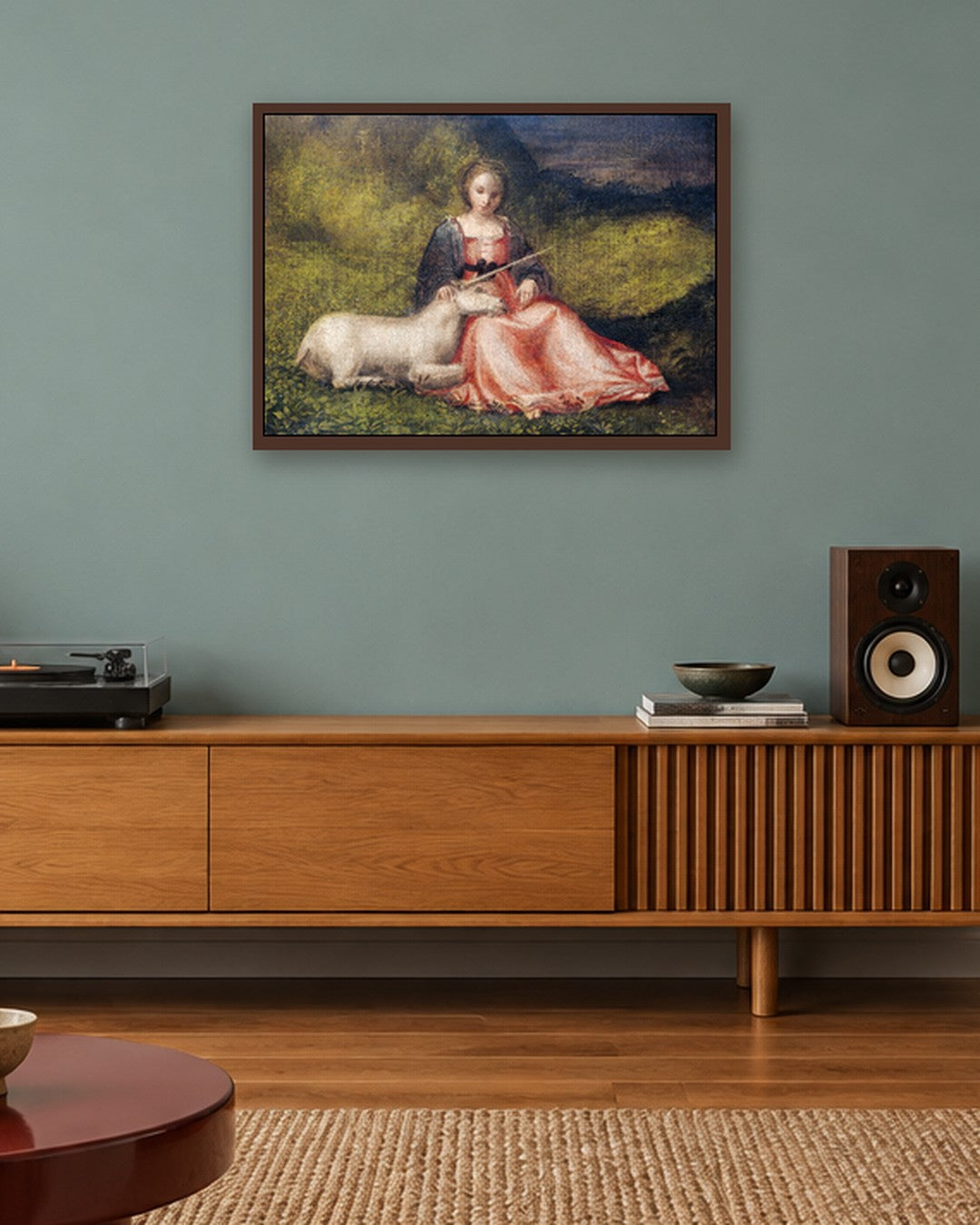 Renaissance Masters - Renaissance Masterpiece No. 288 - dark oak frame in a room