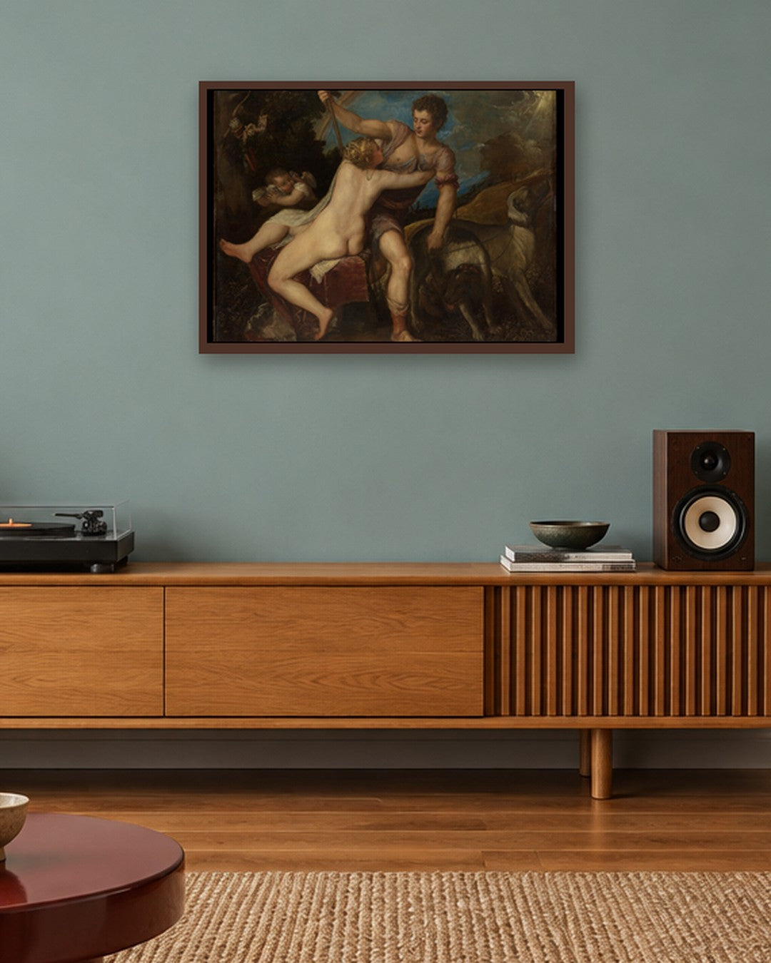 Renaissance Masters - Renaissance Masterpiece No. 131 - dark oak frame in a room