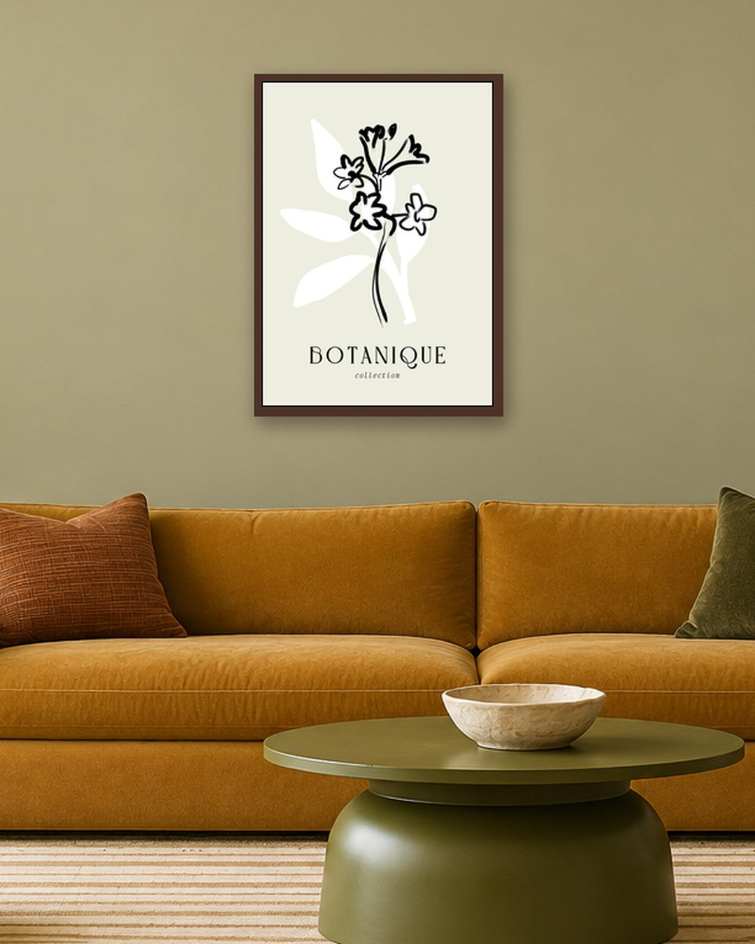 SENT Studio - Bohemian Poster No. 60 - dark oak frame in a room