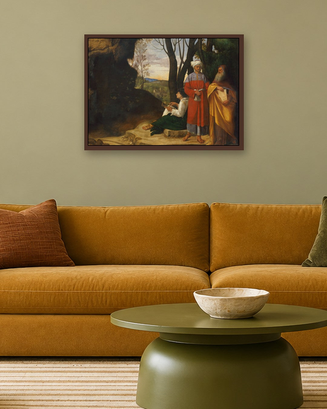 Renaissance Masters - Renaissance Masterpiece No. 214 - dark oak frame in a room
