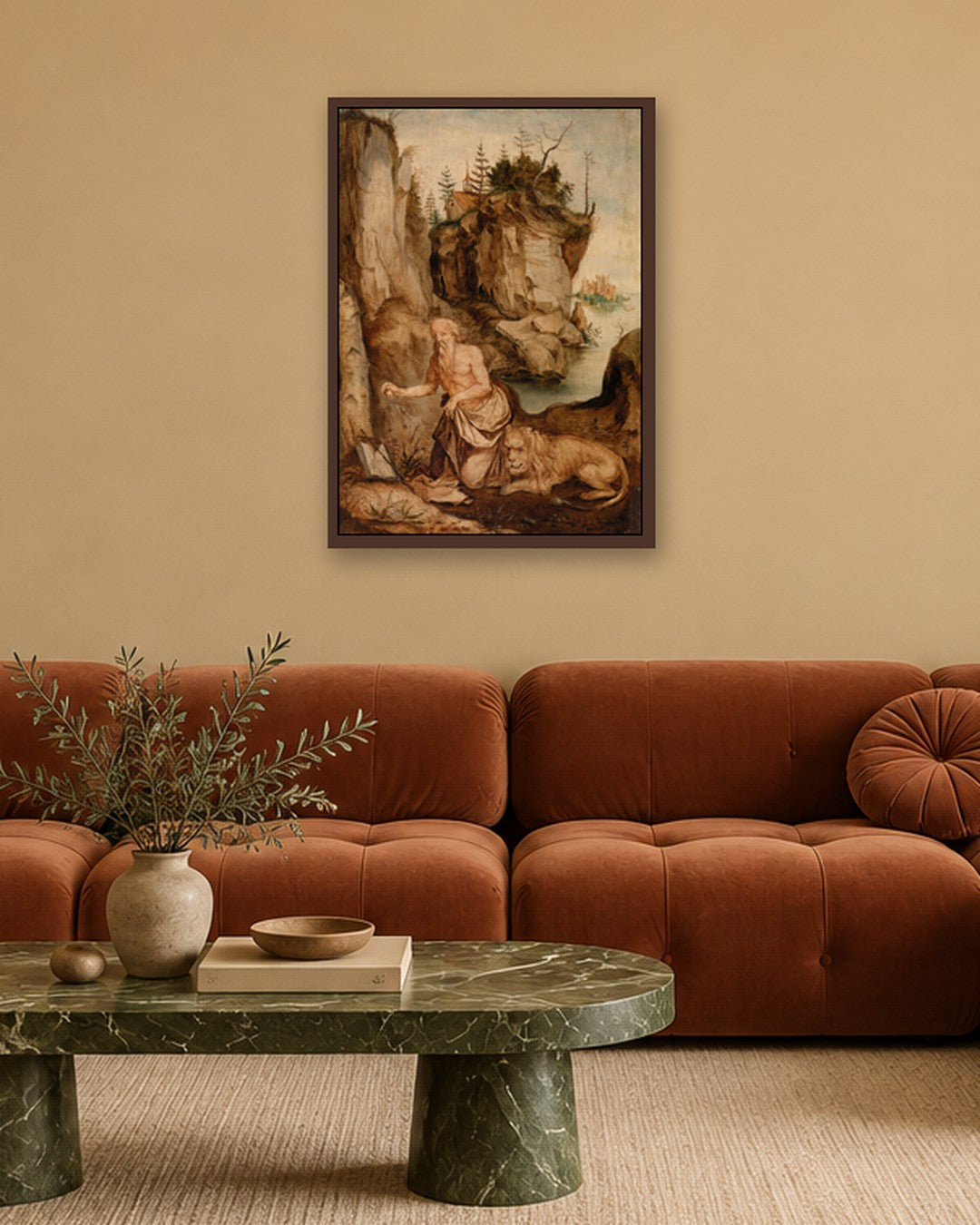 Renaissance Masters - Renaissance Masterpiece No. 124 - dark oak frame in a room