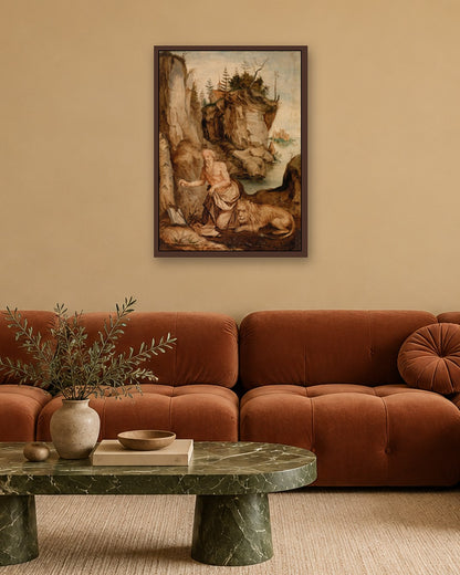 Renaissance Masters - Renaissance Masterpiece No. 124 - dark oak frame in a room