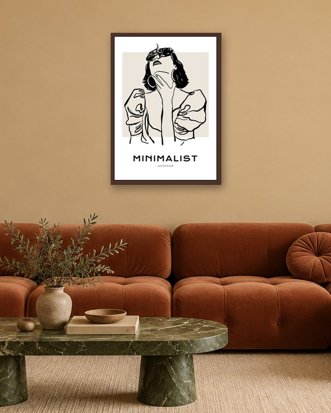 SENT Studio - Dancing Poster No. 55 - dark oak frame in a room