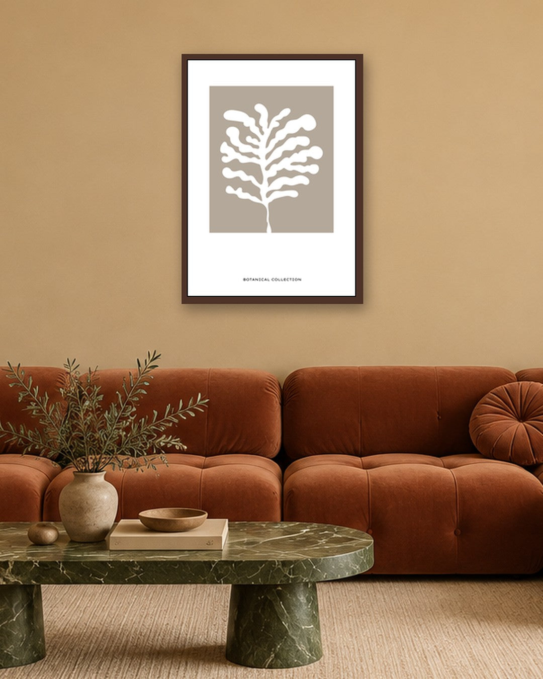 SENT Studio - Bohemian Poster No. 41 - dark oak frame in a room