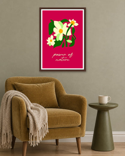 SENT Studio - Artistic Poster No. 15 - dark oak frame in a room