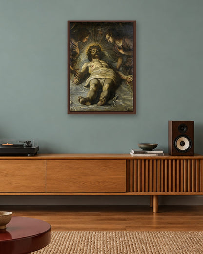 Renaissance Masters - Renaissance Masterpiece No. 417 - dark oak frame in a room