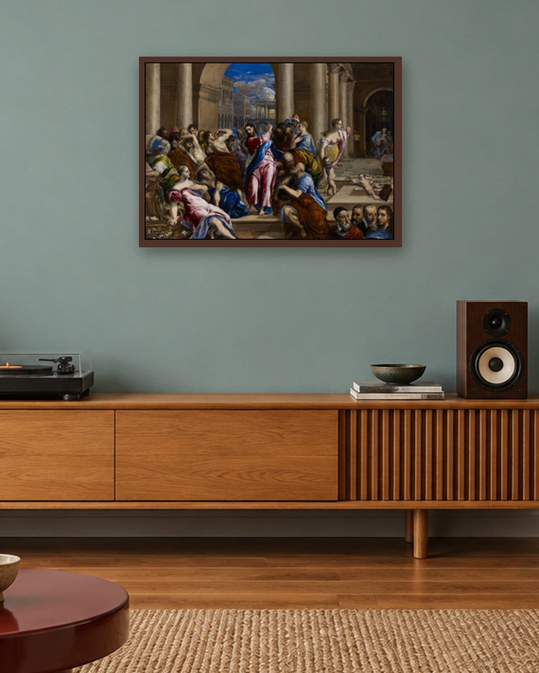Renaissance Masters - Renaissance Masterpiece No. 235 - dark oak frame in a room