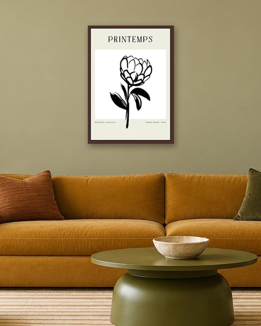 SENT Studio - Bohemian Poster No. 12 - dark oak frame in a room