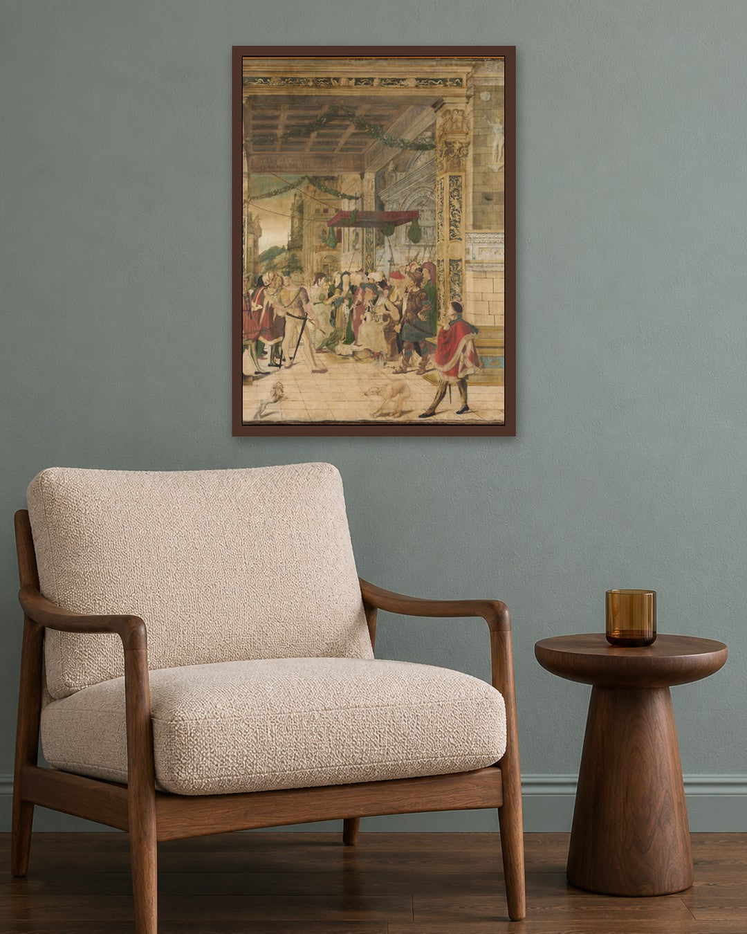 Renaissance Masters - Renaissance Masterpiece No. 139 - dark oak frame in a room