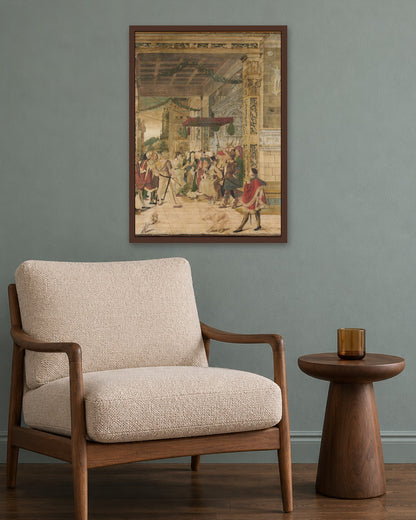 Renaissance Masters - Renaissance Masterpiece No. 139 - dark oak frame in a room