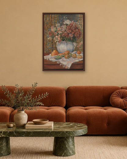 Renaissance Masters - Renaissance Masterpiece No. 376 - dark oak frame in a room