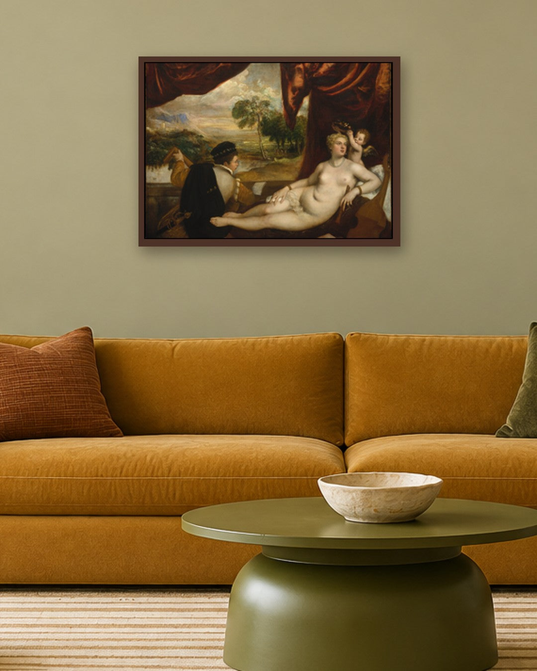Renaissance Masters - Renaissance Masterpiece No. 116 - dark oak frame in a room