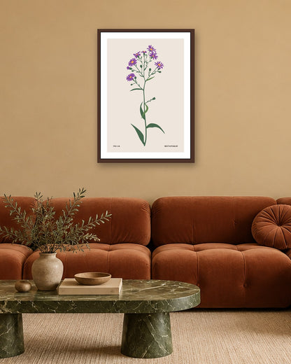 SENT Studio - Botanical Poster No. 6 - dark oak frame in a room