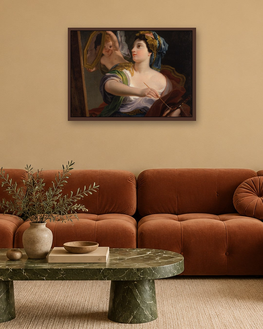 Renaissance Masters - Renaissance Masterpiece No. 68 - dark oak frame in a room
