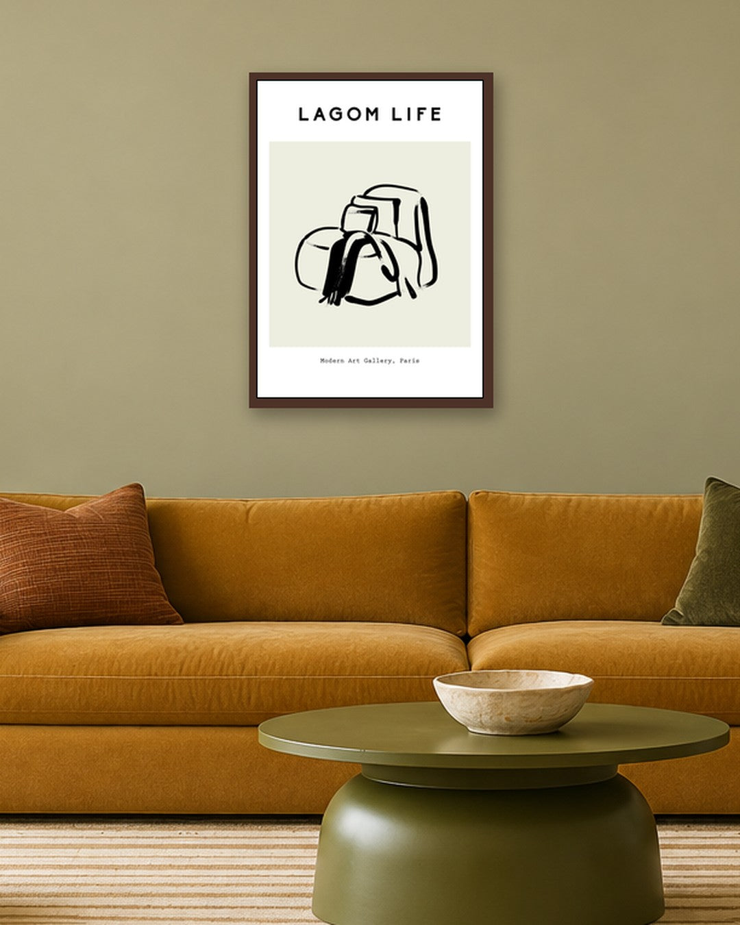 SENT Studio - Bohemian Poster No. 44 - dark oak frame in a room