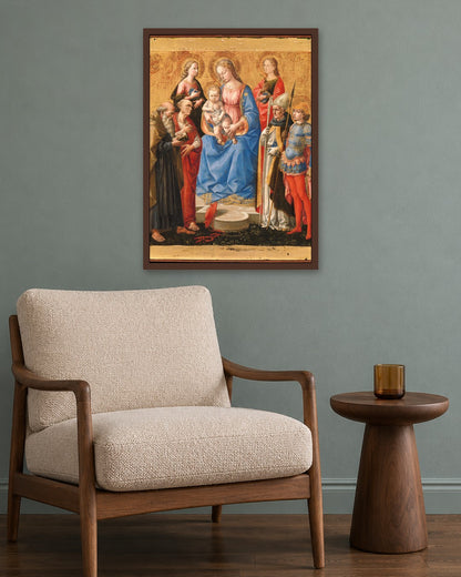 Renaissance Masters - Renaissance Masterpiece No. 156 - dark oak frame in a room