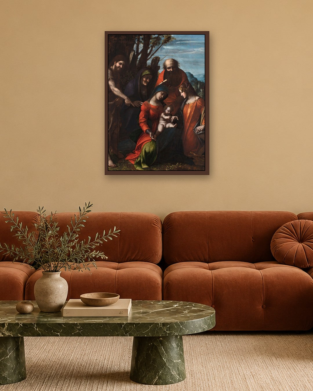 Renaissance Masters - Renaissance Masterpiece No. 404 - dark oak frame in a room
