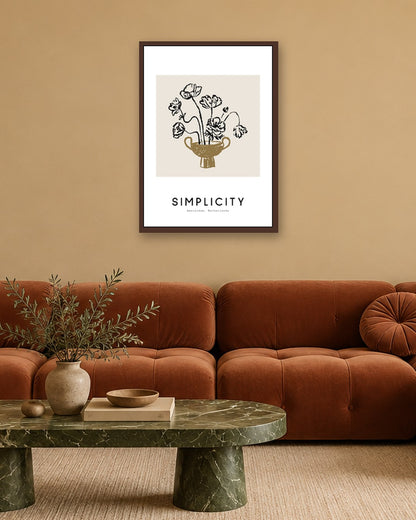 SENT Studio - Dancing Poster No. 59 - dark oak frame in a room