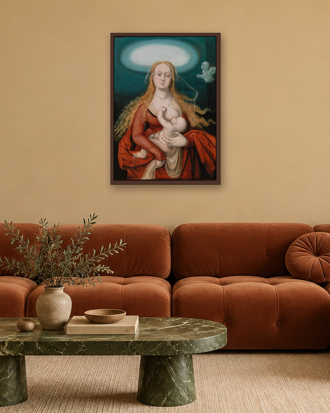 Renaissance Masters - Renaissance Masterpiece No. 125 - dark oak frame in a room