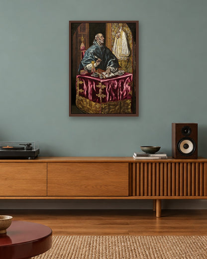 Renaissance Masters - Renaissance Masterpiece No. 219 - dark oak frame in a room