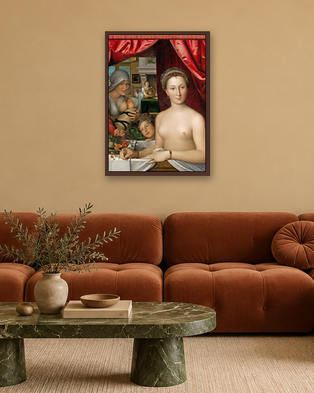 Renaissance Masters - Renaissance Masterpiece No. 40 - dark oak frame in a room