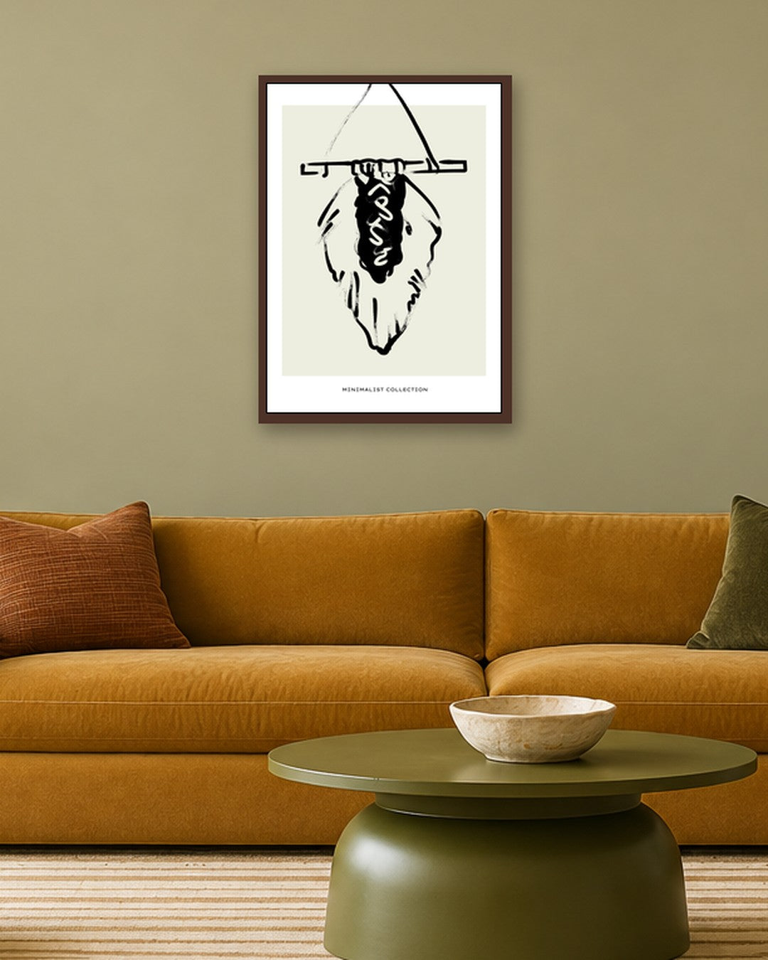 SENT Studio - Bohemian Poster No. 7 - dark oak frame in a room