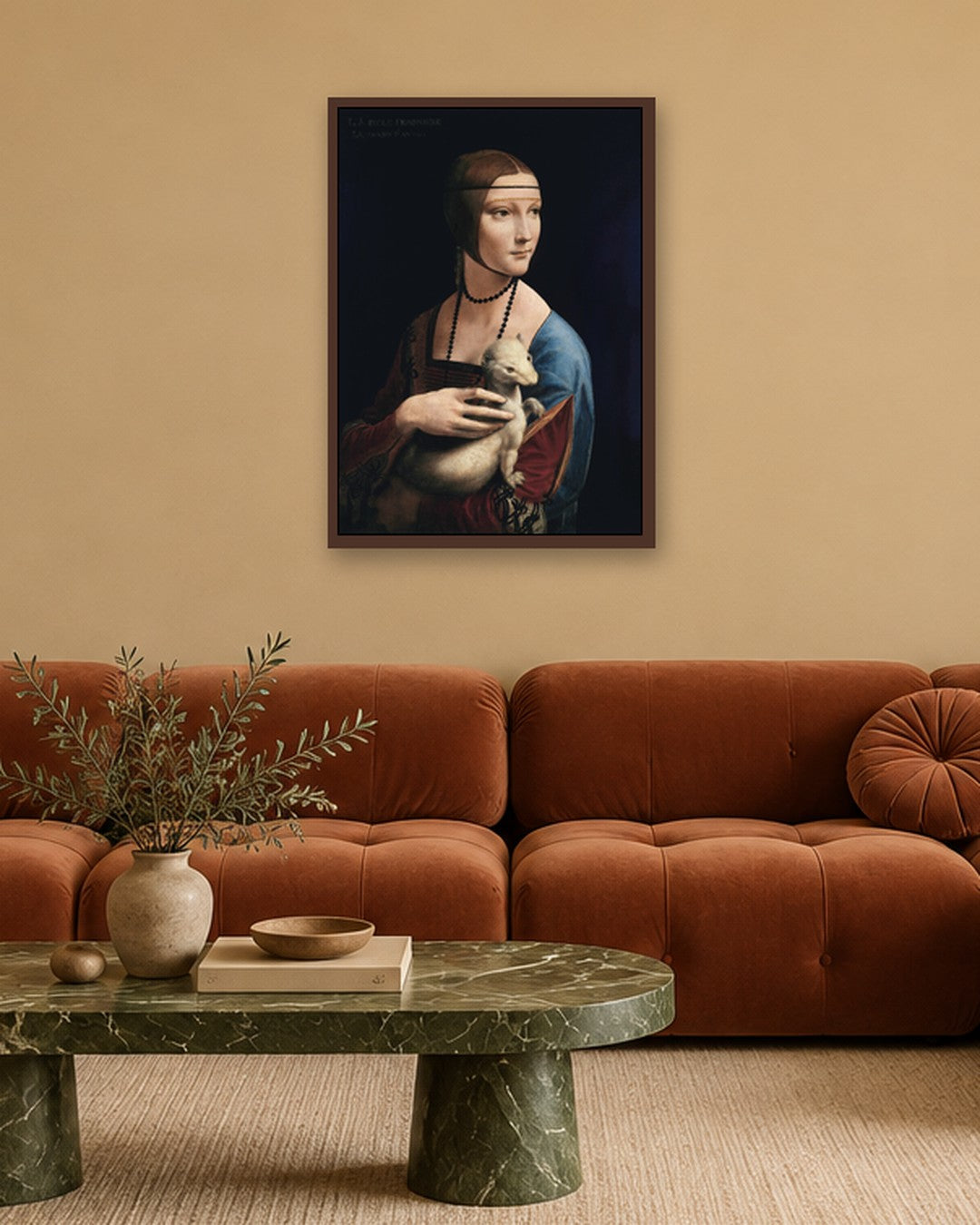 Renaissance Masters - Renaissance Masterpiece No. 315 - dark oak frame in a room
