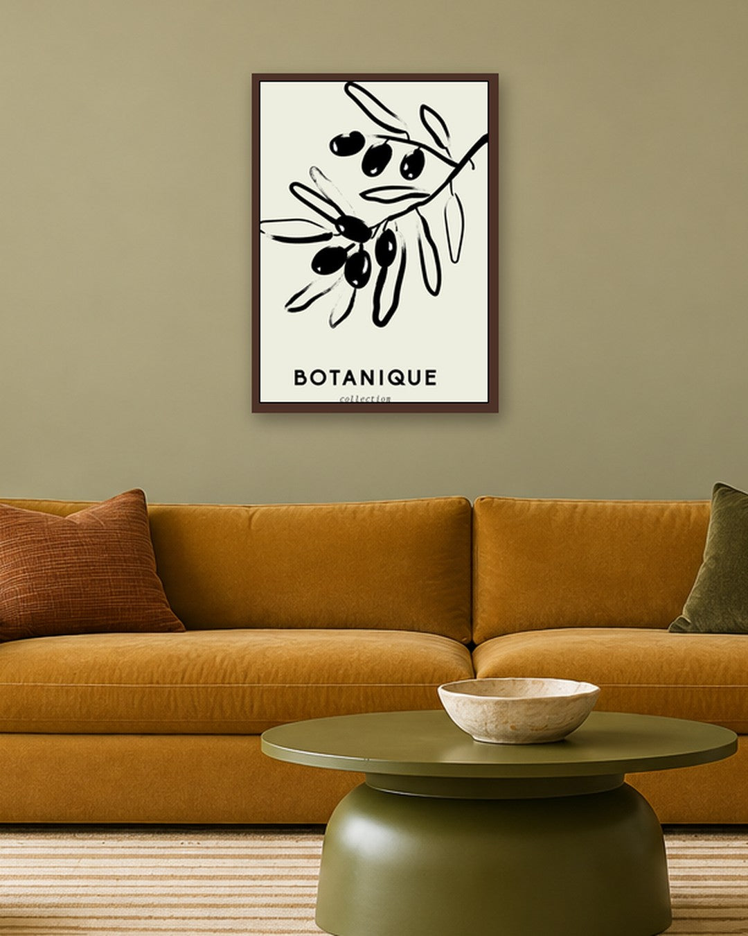SENT Studio - Bohemian Poster No. 75 - dark oak frame in a room