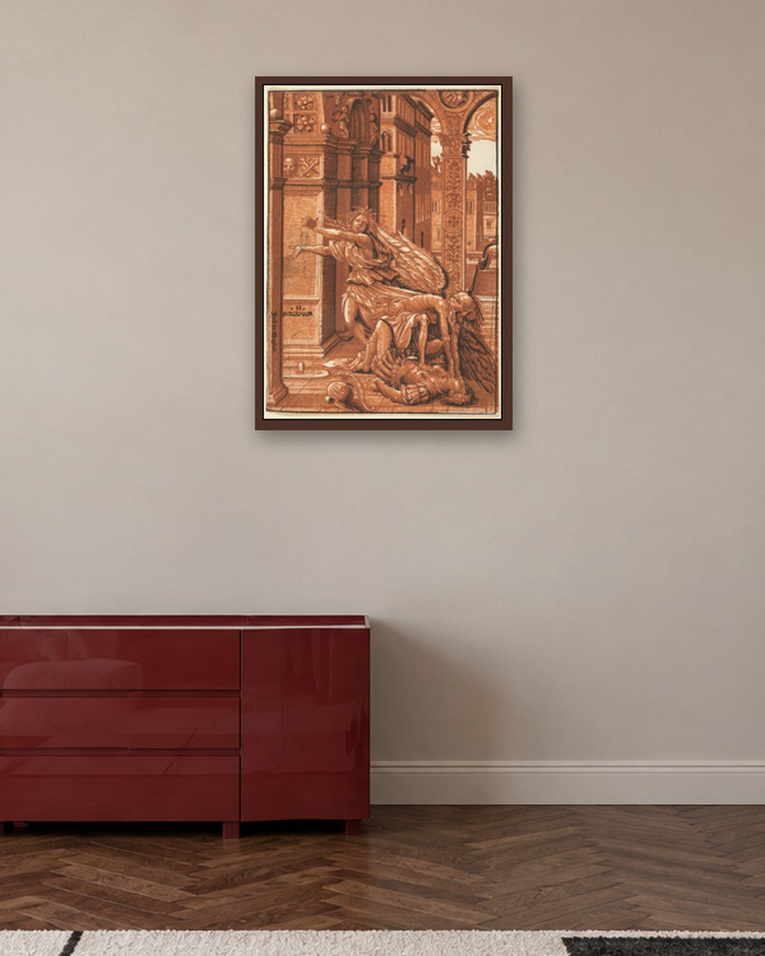 Renaissance Masters - Renaissance Masterpiece No. 86 - dark oak frame in a room