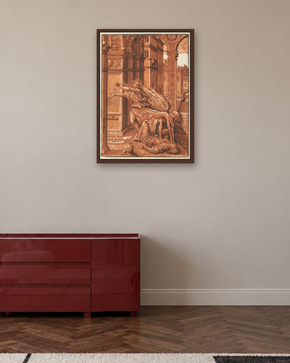 Renaissance Masters - Renaissance Masterpiece No. 86 - dark oak frame in a room