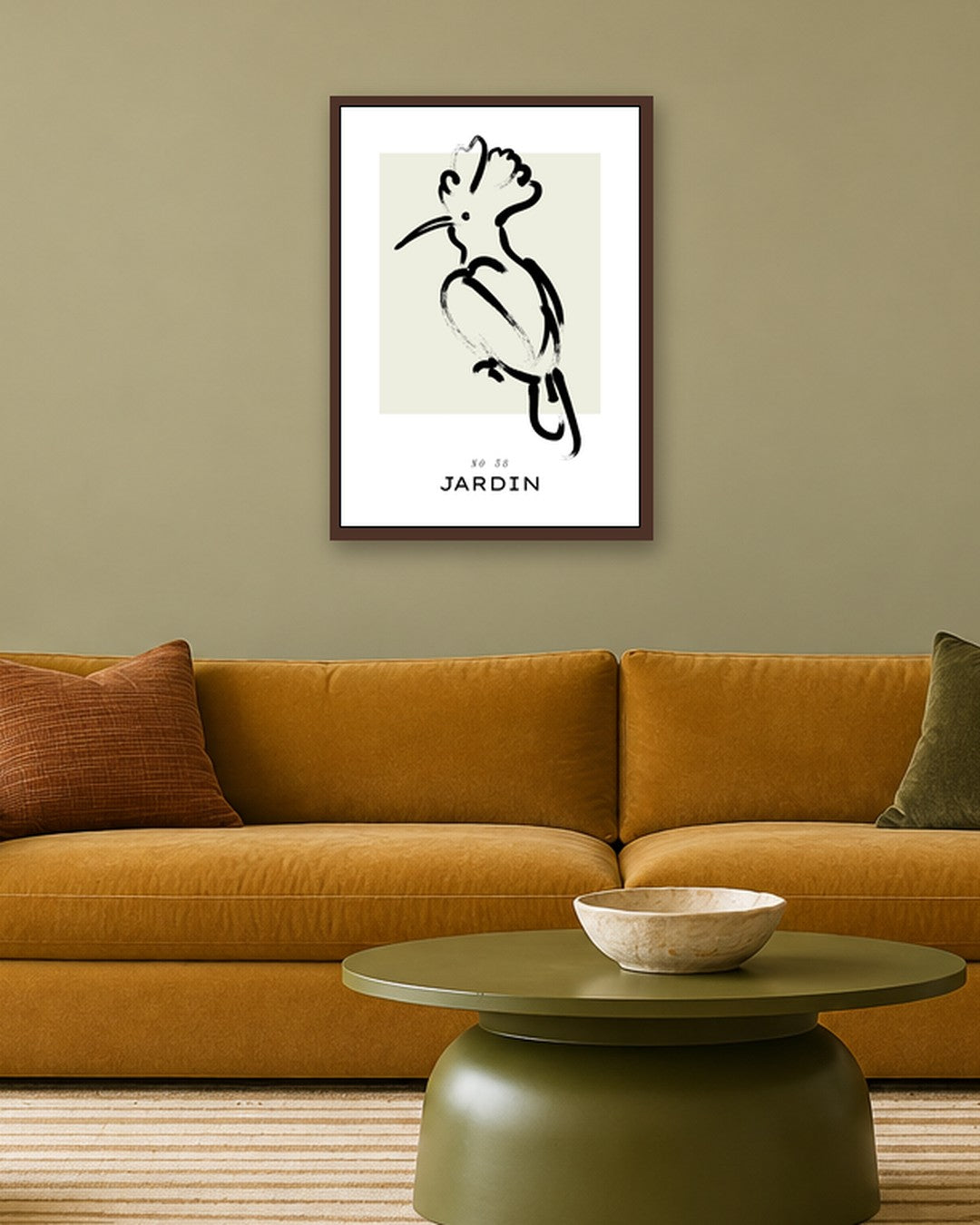 SENT Studio - Bohemian Poster No. 9 - dark oak frame in a room