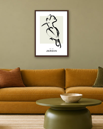 SENT Studio - Bohemian Poster No. 9 - dark oak frame in a room