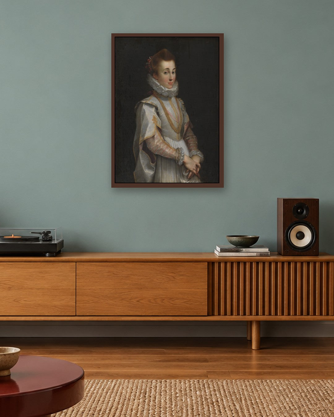 Renaissance Masters - Renaissance Masterpiece No. 189 - dark oak frame in a room