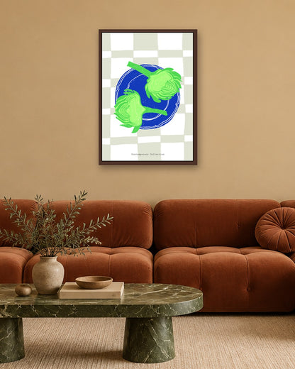 SENT Studio - Cravings Poster No. 27 - dark oak frame in a room