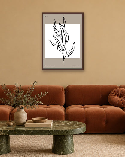 SENT Studio - Bohemian Poster No. 47 - dark oak frame in a room