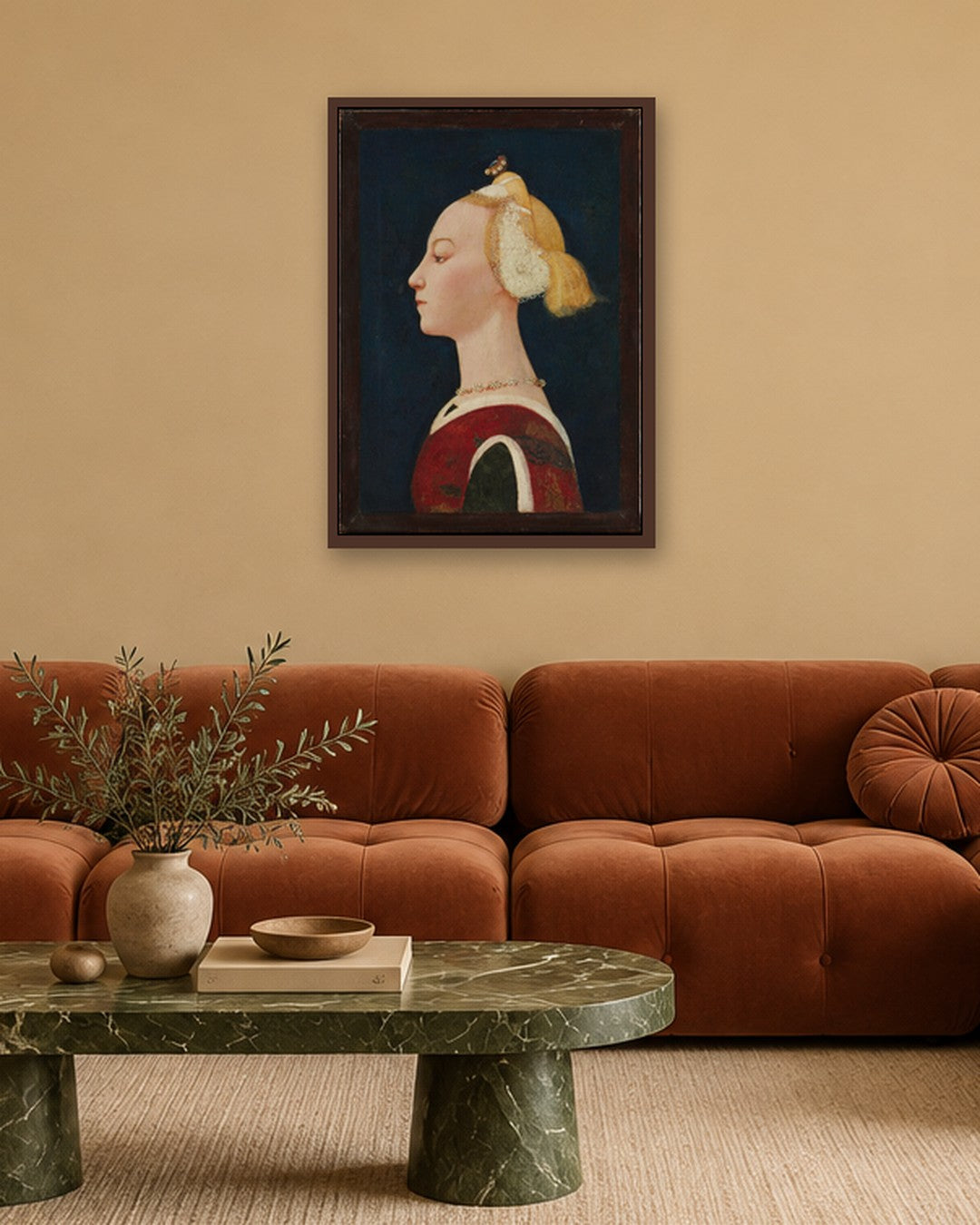 Renaissance Masters - Renaissance Masterpiece No. 150 - dark oak frame in a room