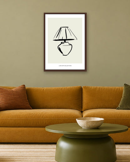 SENT Studio - Bohemian Poster No. 82 - dark oak frame in a room