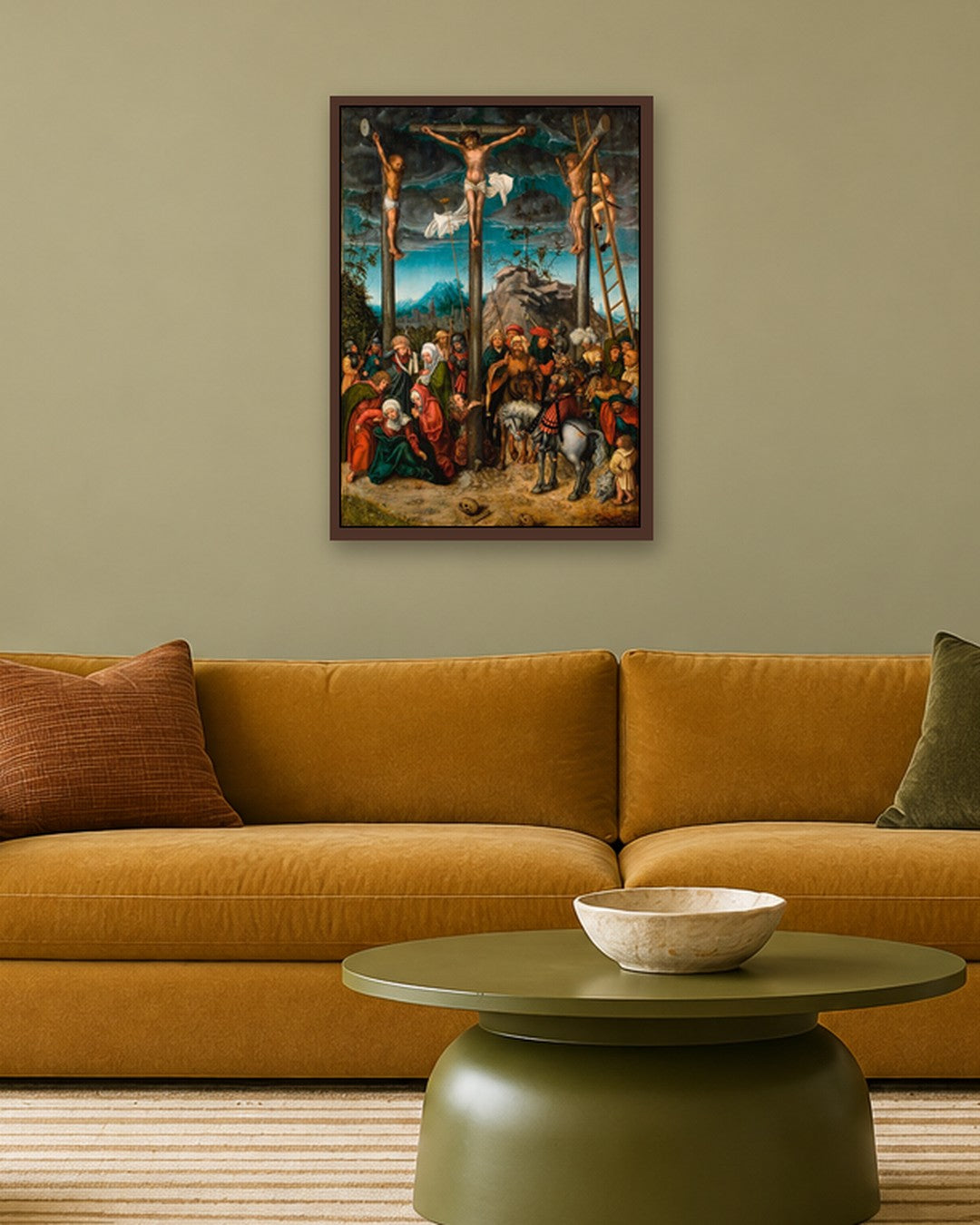 Renaissance Masters - Renaissance Masterpiece No. 196 - dark oak frame in a room