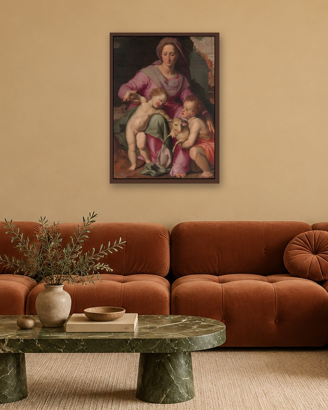 Renaissance Masters - Renaissance Masterpiece No. 129 - dark oak frame in a room