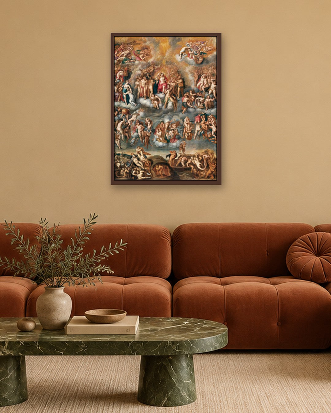 Renaissance Masters - Renaissance Masterpiece No. 412 - dark oak frame in a room
