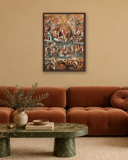 Renaissance Masters - Renaissance Masterpiece No. 412 - dark oak frame in a room
