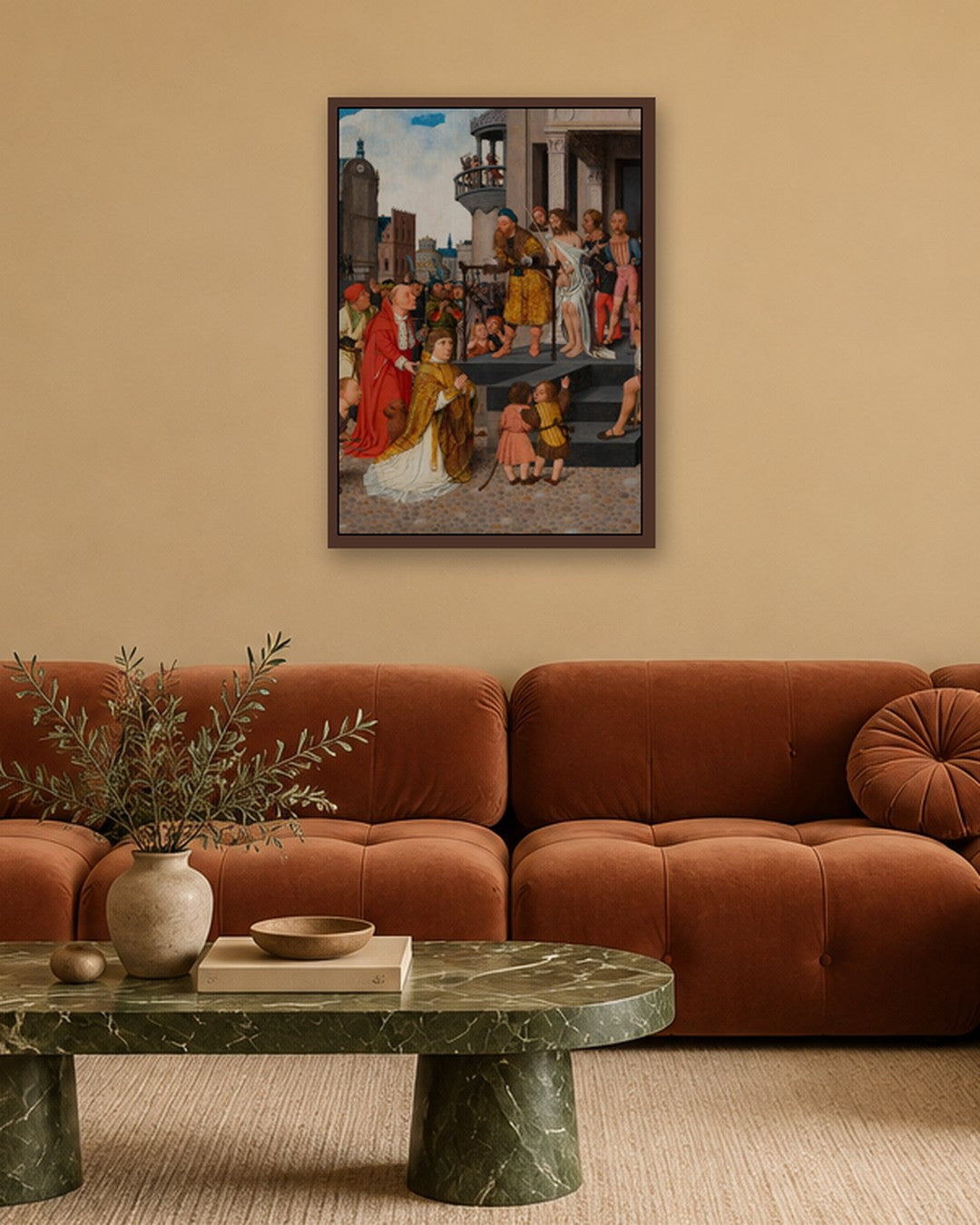 Renaissance Masters - Renaissance Masterpiece No. 201 - dark oak frame in a room